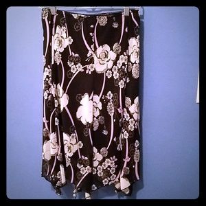 Polyester floral skirt
